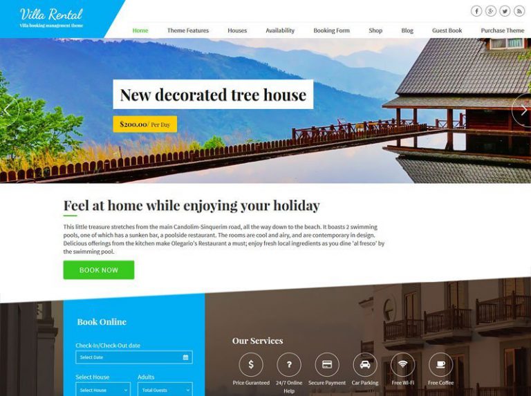 Villa Rental Screenshot