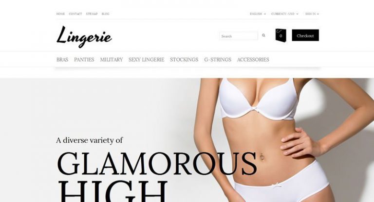 Lingerie PrestaShop Theme