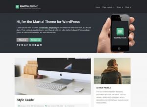 Martial WordPress Blog Theme