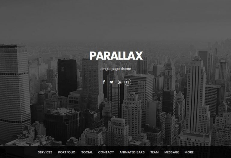 Parallax WordPress Theme