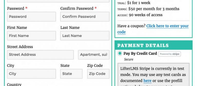 LifterLMS 3.0: One-Page Checkout
