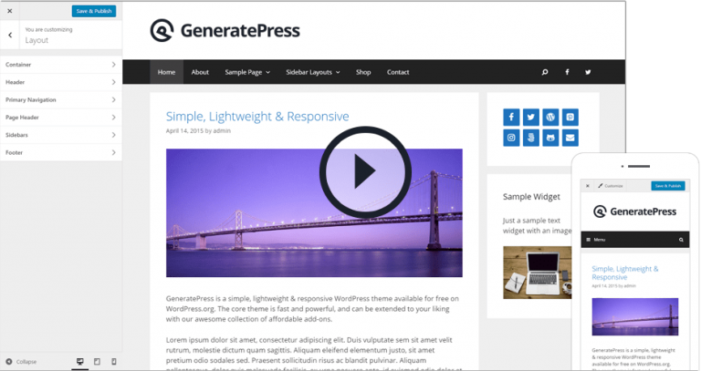 GeneratePress 2.0