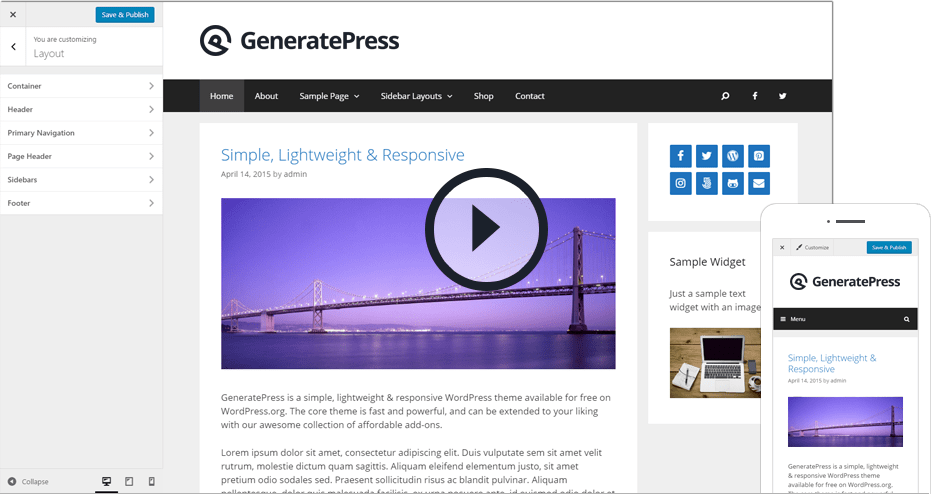 GeneratePress 2.0