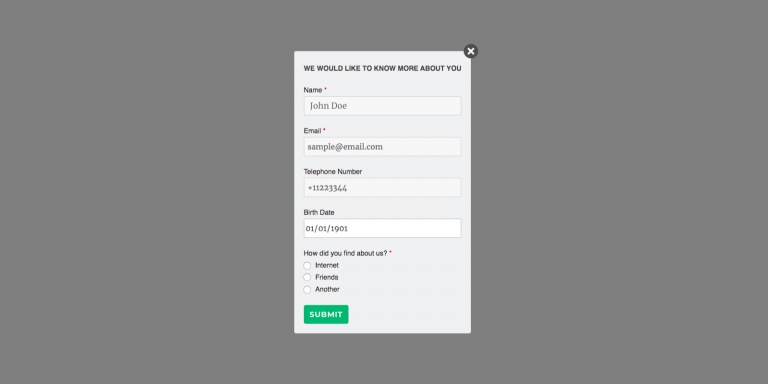 Popup Forms Builder