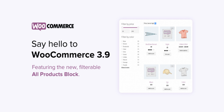 WooCommerce 3.9