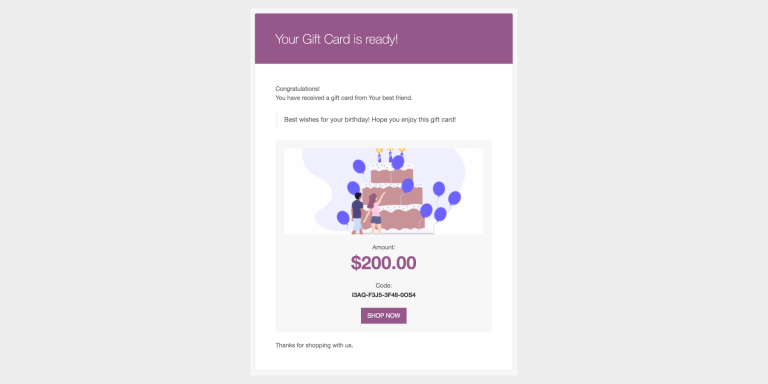 WooCommerce Gift Cards