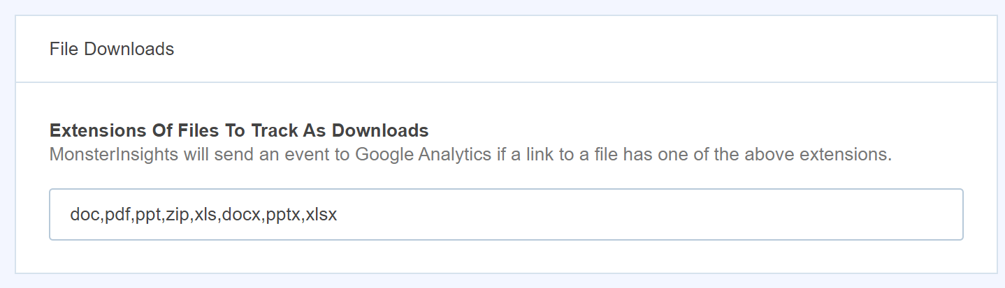 File Downloads Tracking