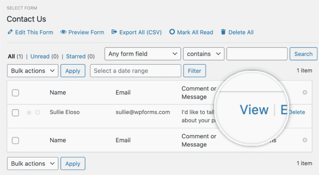 Form Entries