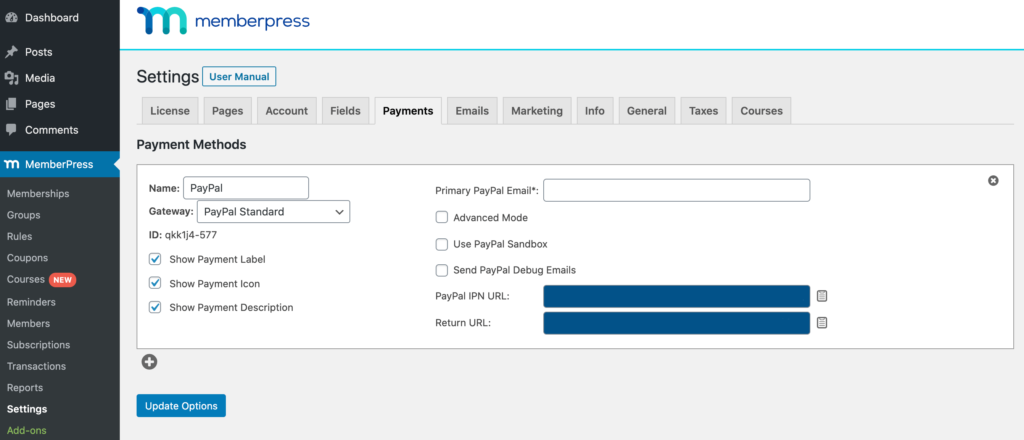 Payment Methods