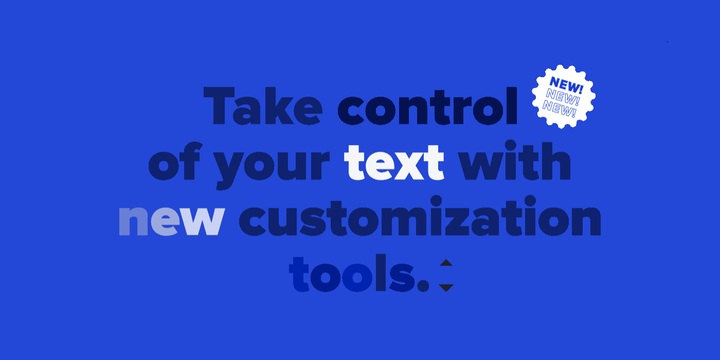 Text Customization