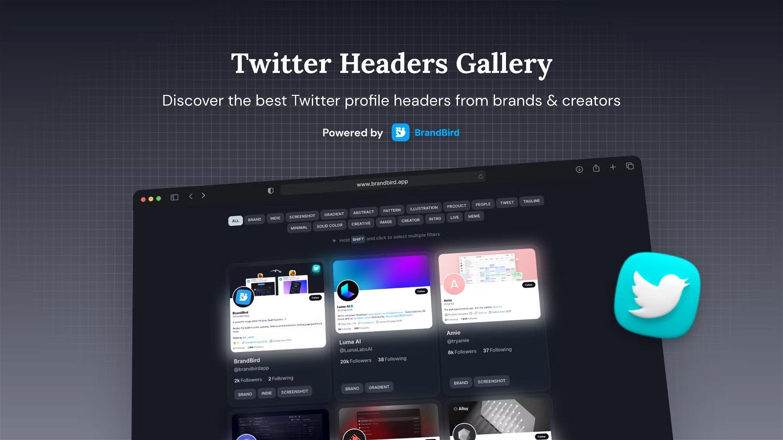Twitter Header Gallery