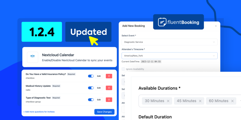 FluentBooking Introduces Nextcloud Integration, Booking Redirects ...