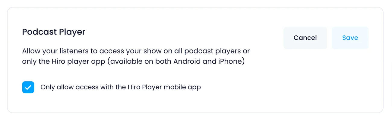 Podcast Player