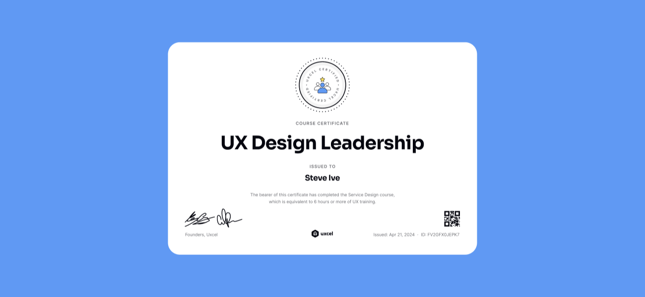 UX Design Leadership