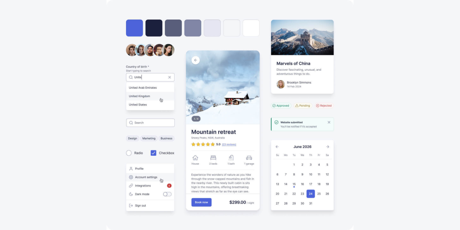 Practicla Design Examples Practical UI: New Figma Design System Now Available | Ahoi.dev