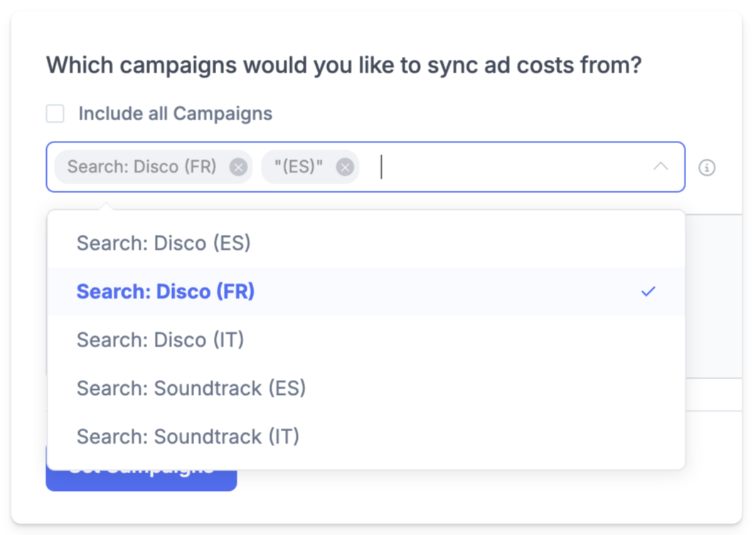 Campaign Filtering