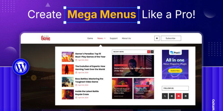 Mega Menu