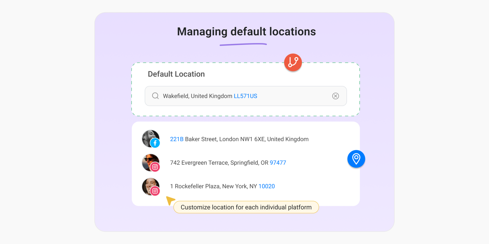 Default Locations