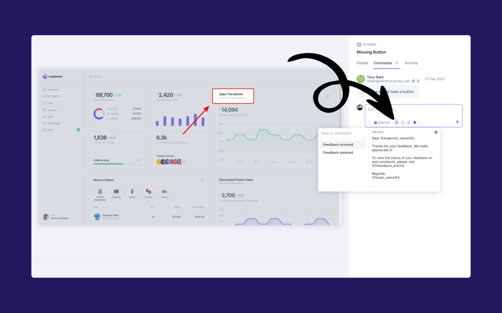 Userback: Respond Faster with Reply Templates | Ahoi.dev