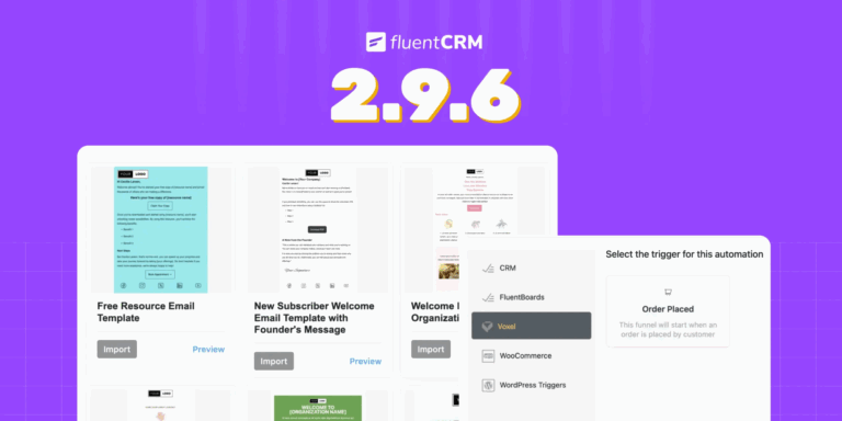 FluentCRM 2.9.6