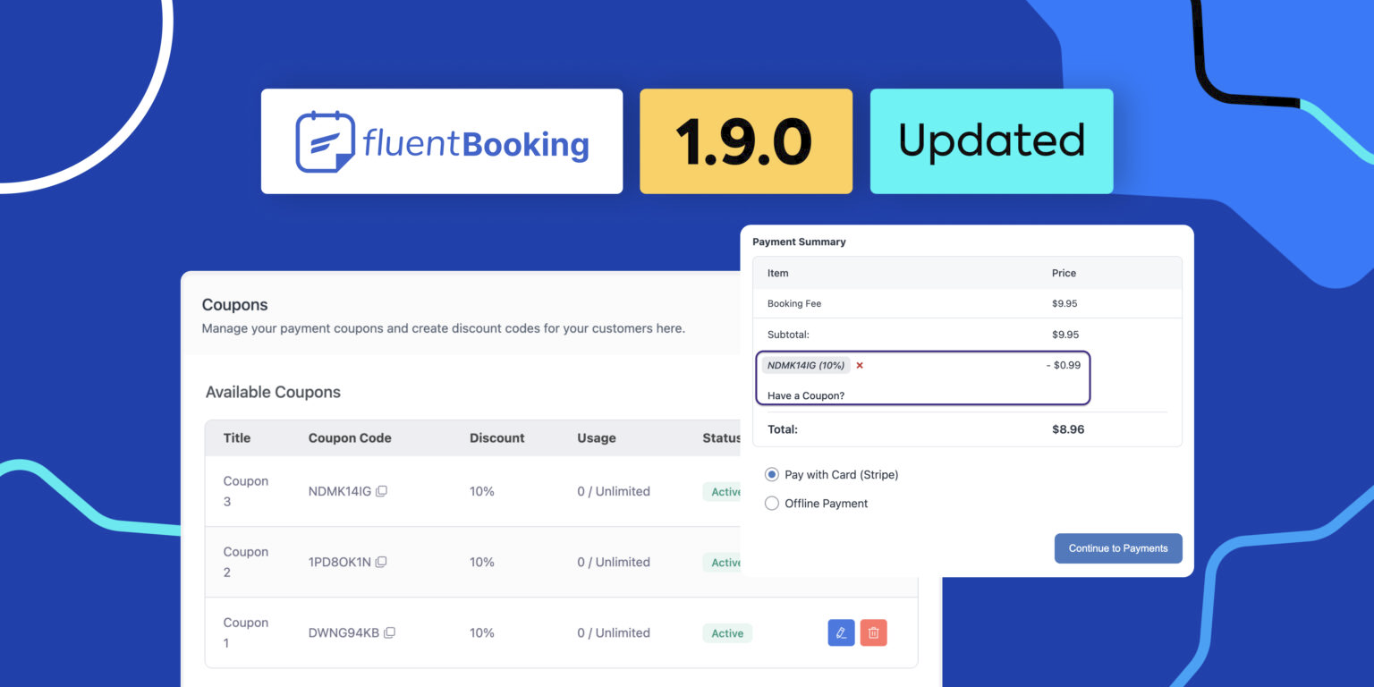 FluentBooking 1.9.0