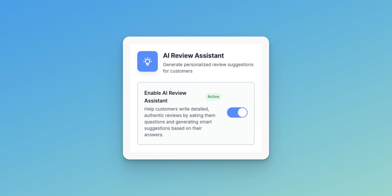 AI Review Assistant