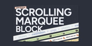 Kadence Marquee Block