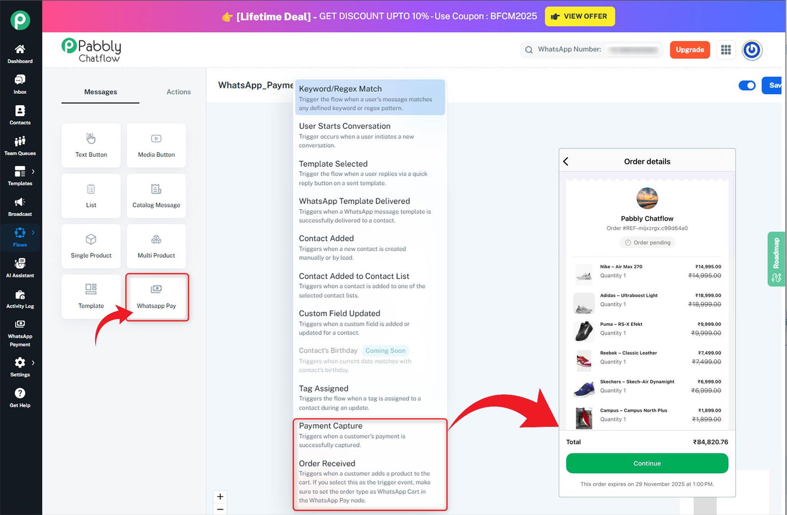 WhatsApp Payment Support