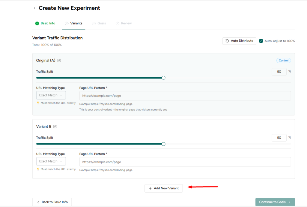 Variant Traffic Distribution