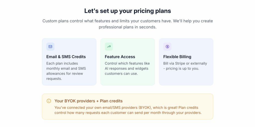 Smart Plan Setup Wizard