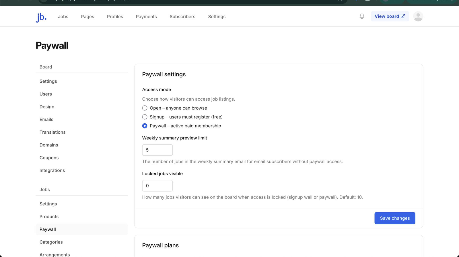 Paywall Preview Jobs