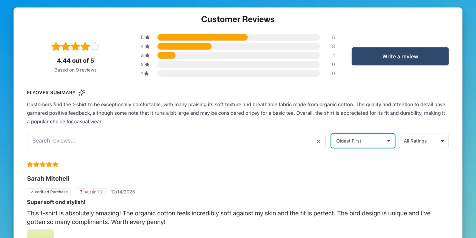 Store Reviews