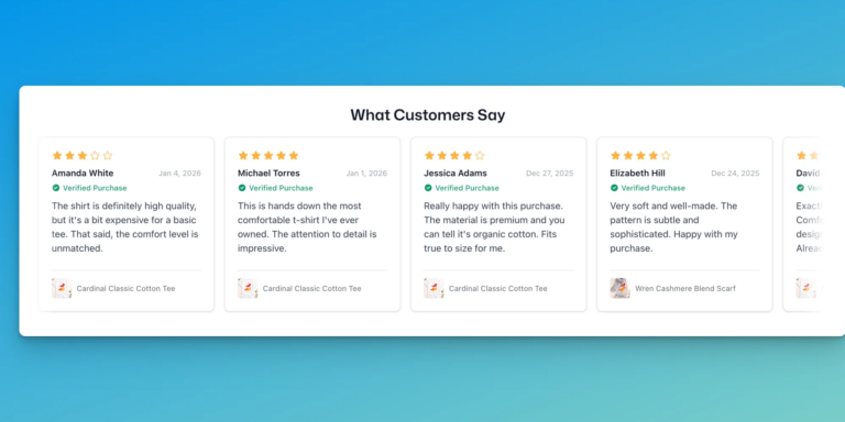 WooCommerce Reviews