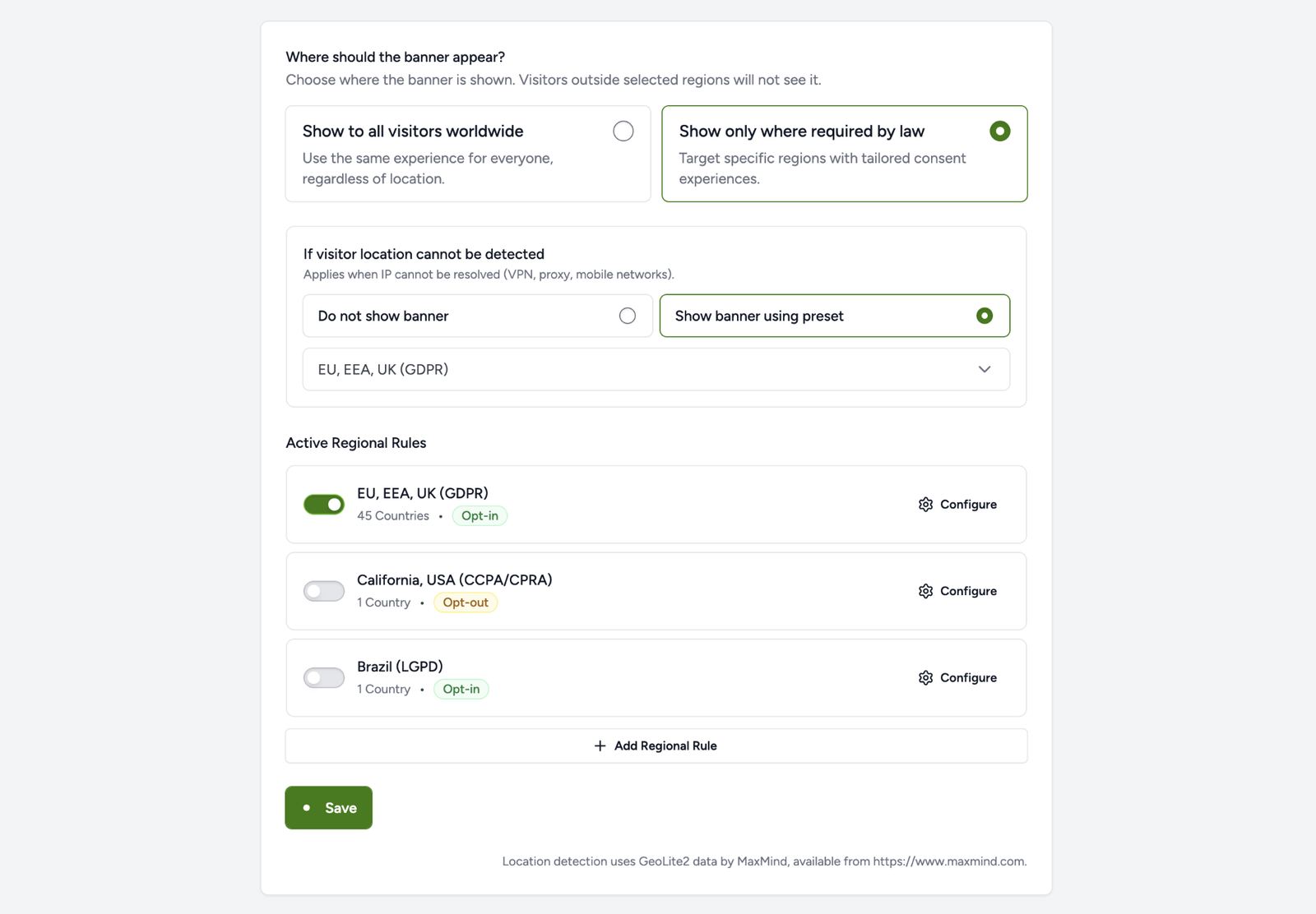 Geographic Targeting