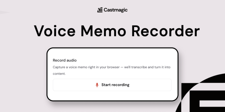 Voice Memo Recorder