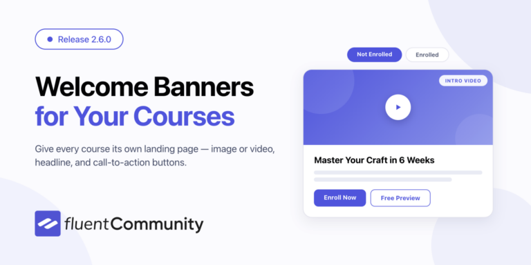 FluentCommunity 2.6.0