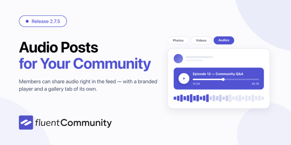 FluentCommunity 2.7.5