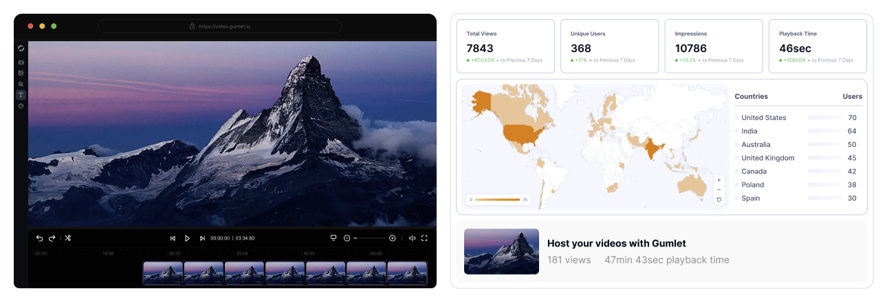 Video Editor & Analytics