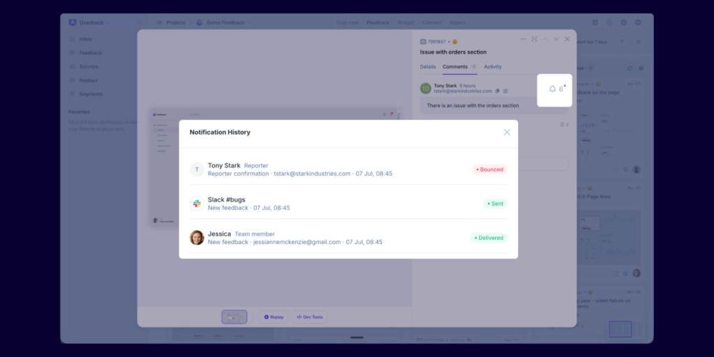 Notification History
