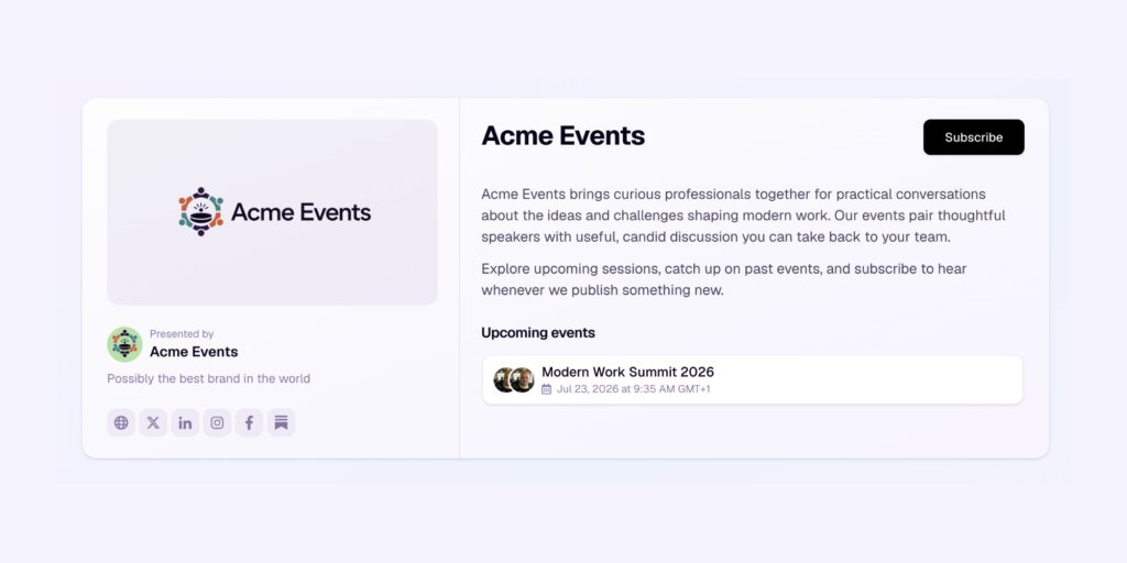 Grouped Events