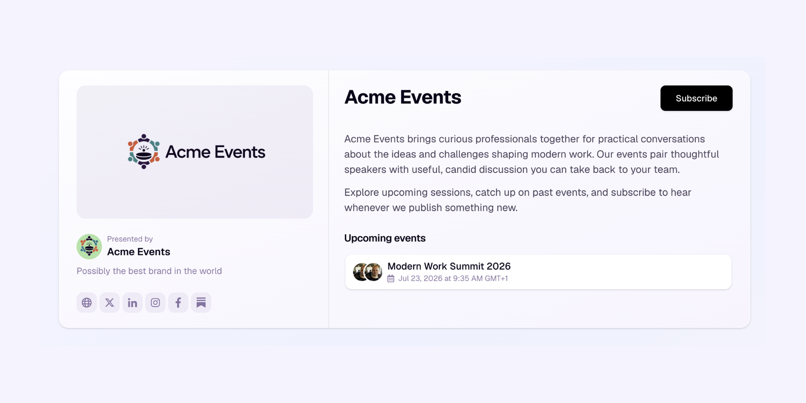 Grouped Events