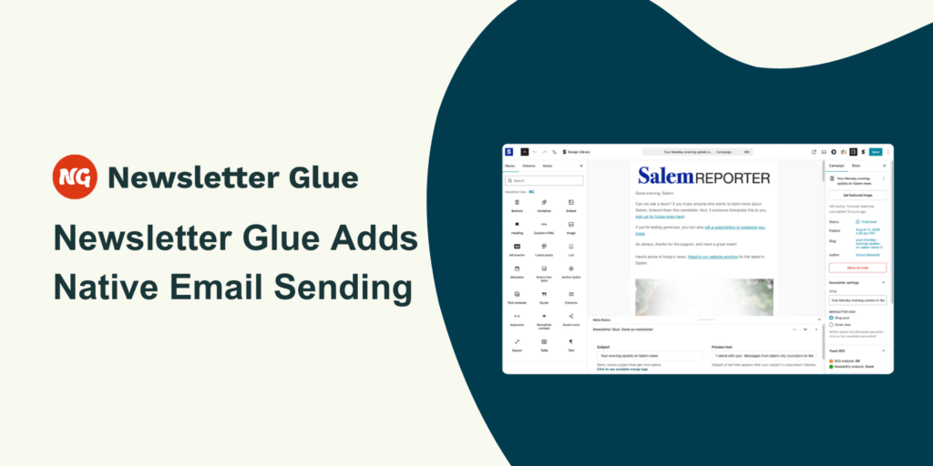 Newsletter Glue ESP