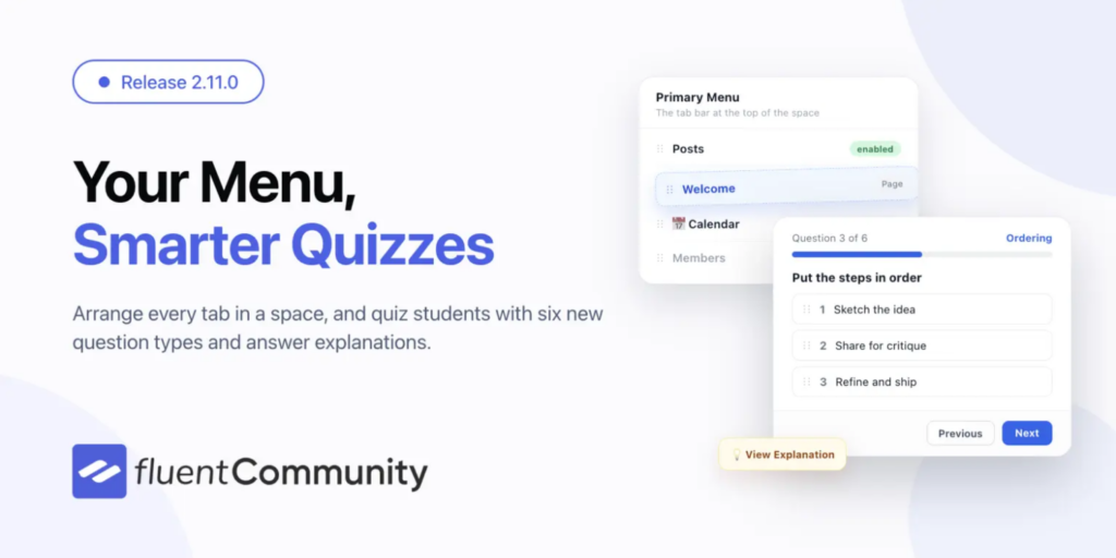 FluentCommunity 2.11
