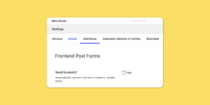 Frontend Post Forms