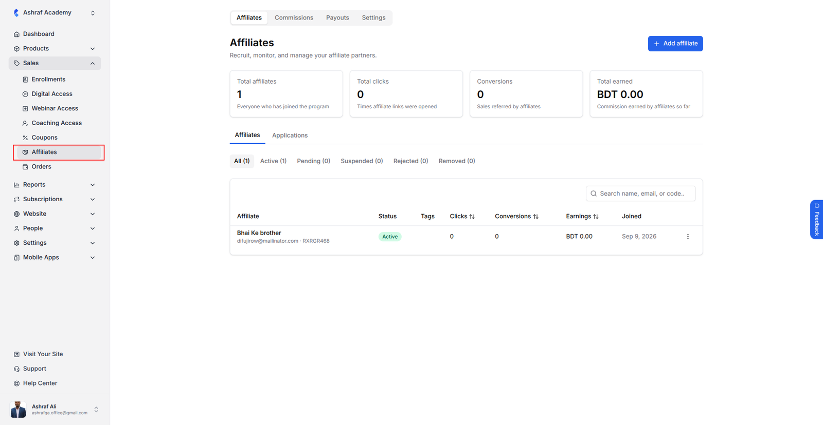 Affiliates