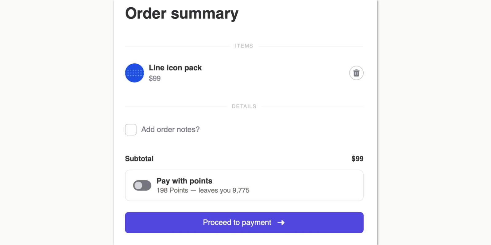 Pay with Points